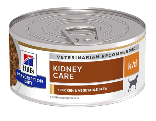Hills Prescription Diet - Wet Dog Food Canine K/d Kidney Care Can Chicken Stew 5.5Oz (Min. 24 Cans)