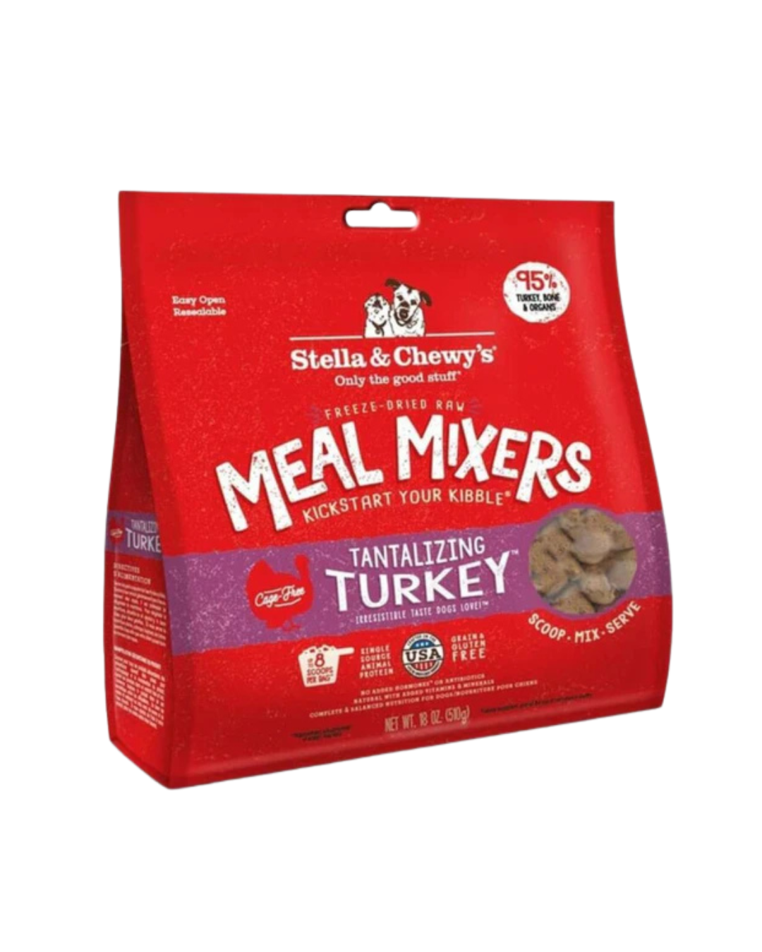 Stella & Chewy's - Freeze Dried Tantalizing Turkey Meal Mixers For Dogs - 8OZ