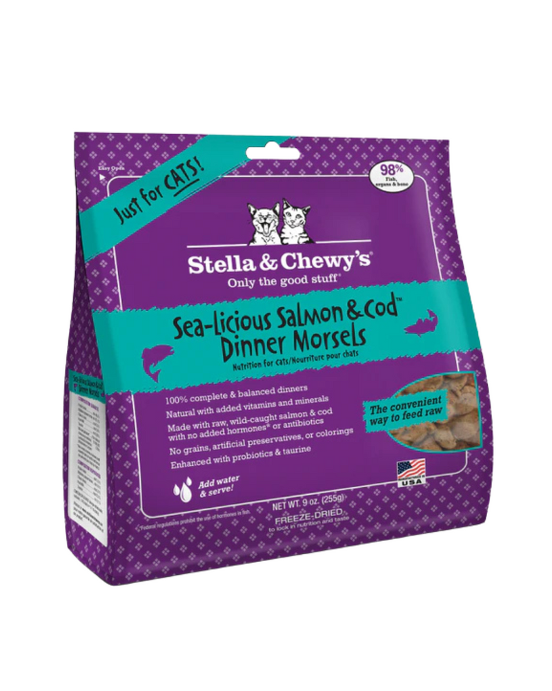 Stella &amp; Chewy's - 美味鮭魚和鱈魚貓糧 - 3.5盎司