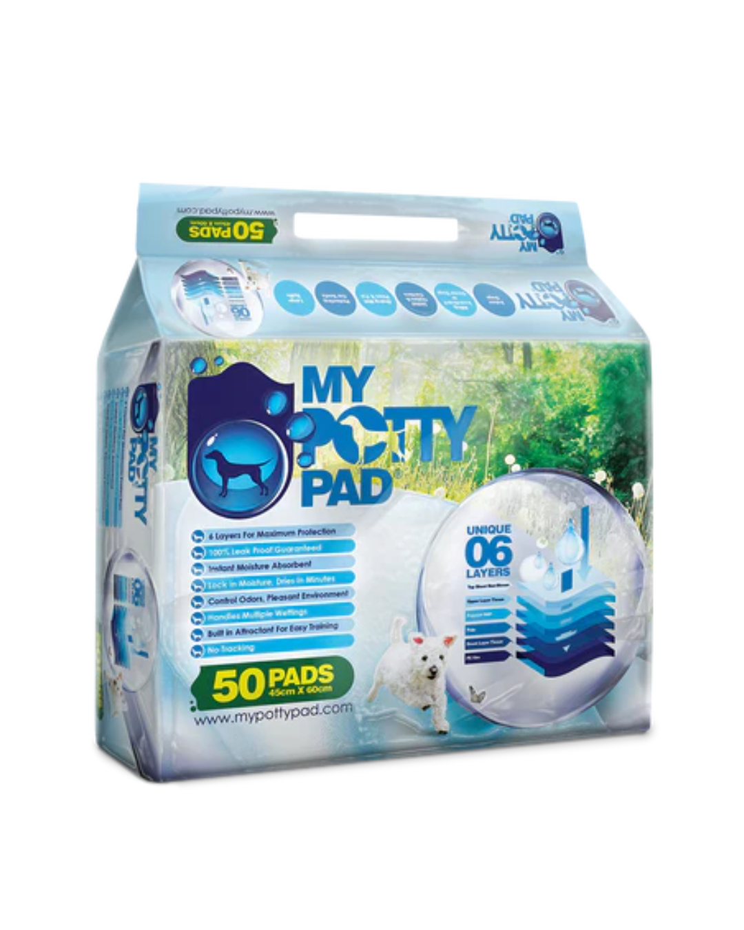 My Potty Pad - Pet Sheet - M - 45CM x 60CM - 50PCS - PetProject.HK