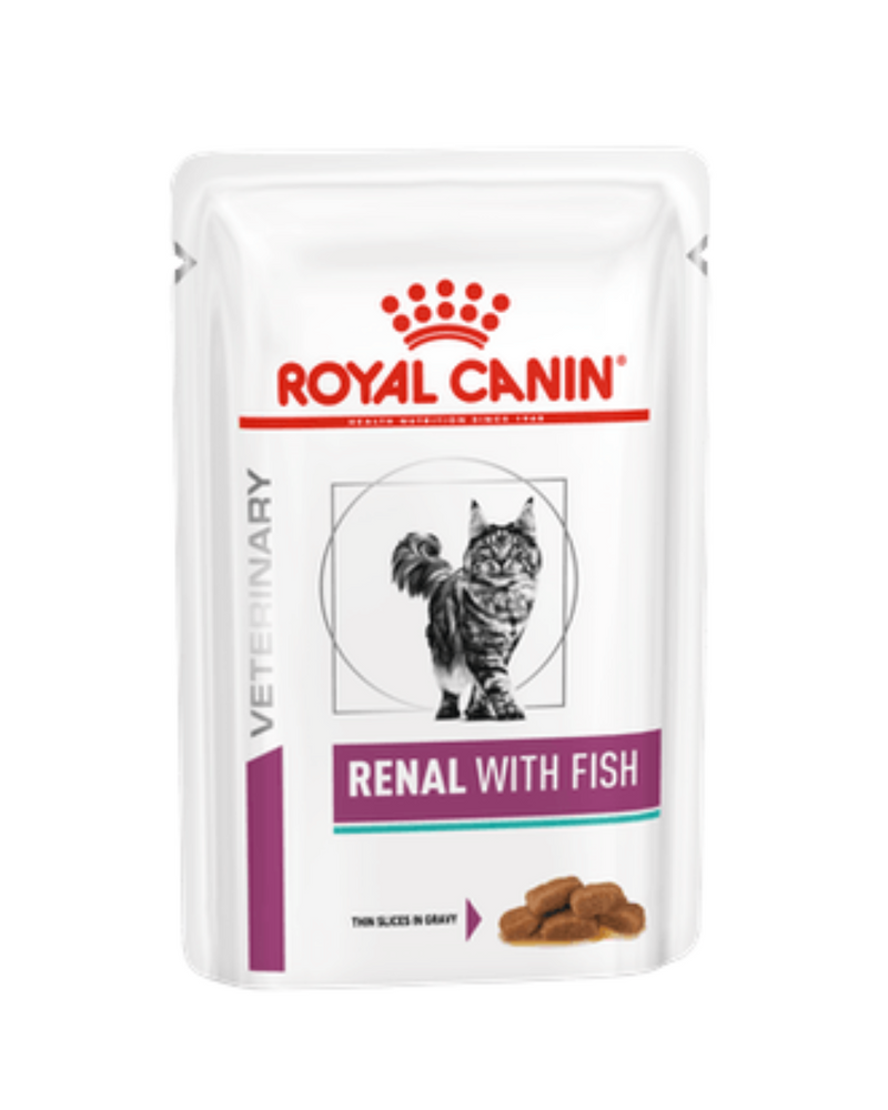 Royal Canin - Veterinary Diet Renal Pouches for Cats - Fish - 85G (min. 12 Pouches)