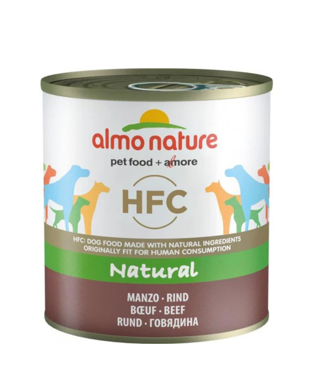 Almo Nature - 狗用濕糧 - HFC 天然 - 牛肉 - 290克