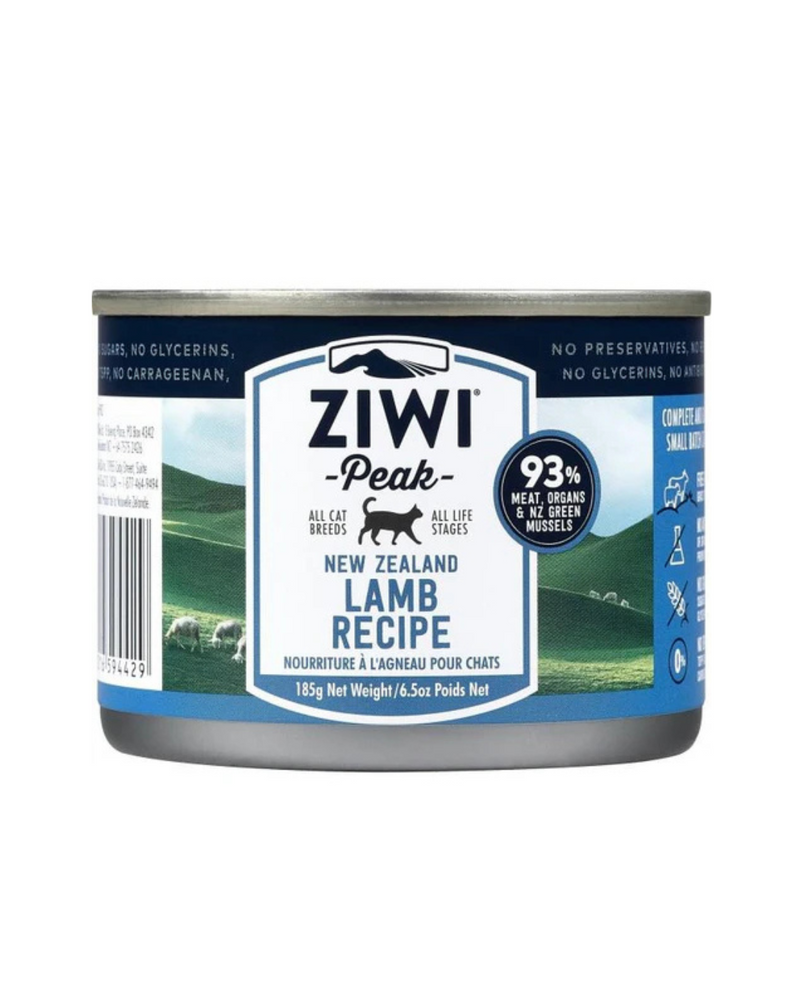 Ziwipeak - 濕潤羊肉配方貓罐頭 - 185克（至少12罐）