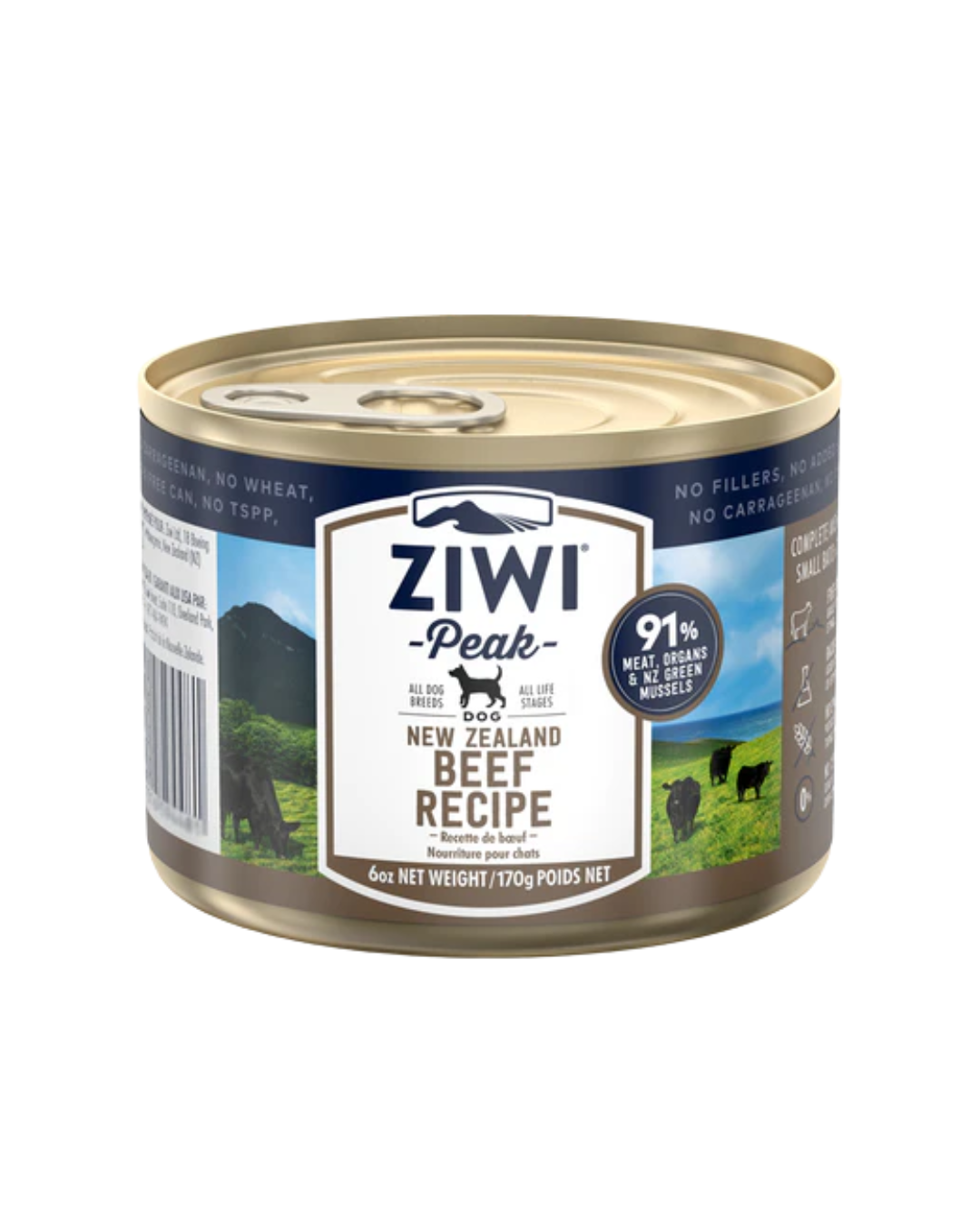 Ziwipeak - Moist BEEF Recipe Canned Dog Food - 170G (min. 12 cans) - PetProject.HK