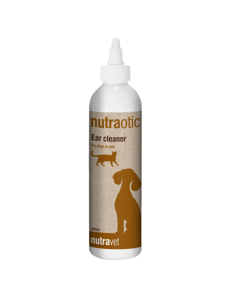 Nutravet - Ear Cleaner for Dogs & Cats - Nutraotic Bottle - 225ML