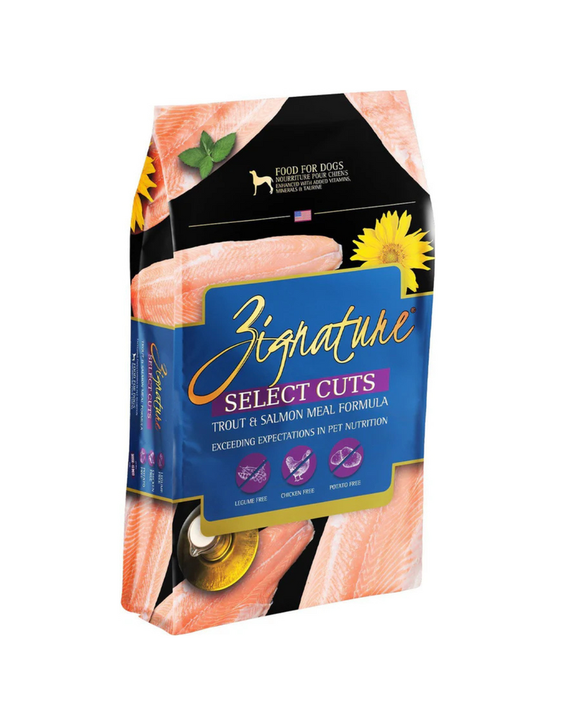 Zignature - 狗乾糧 - 精選鱒魚和鮭魚配方 - 25LB 