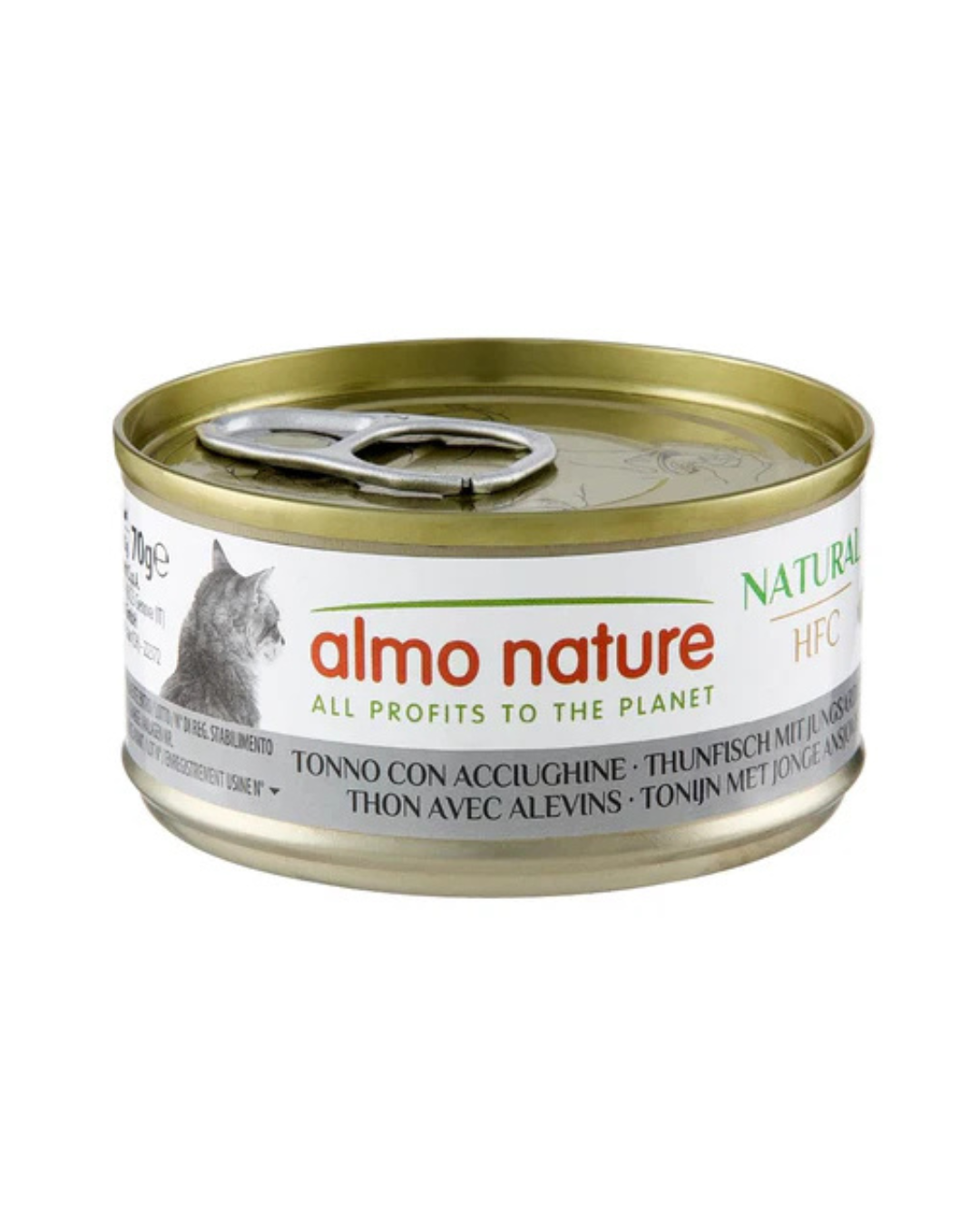Almo Nature - Wet Food for Cats - HFC Natural - Tuna with Whitebait - 70G - PetProject.HK