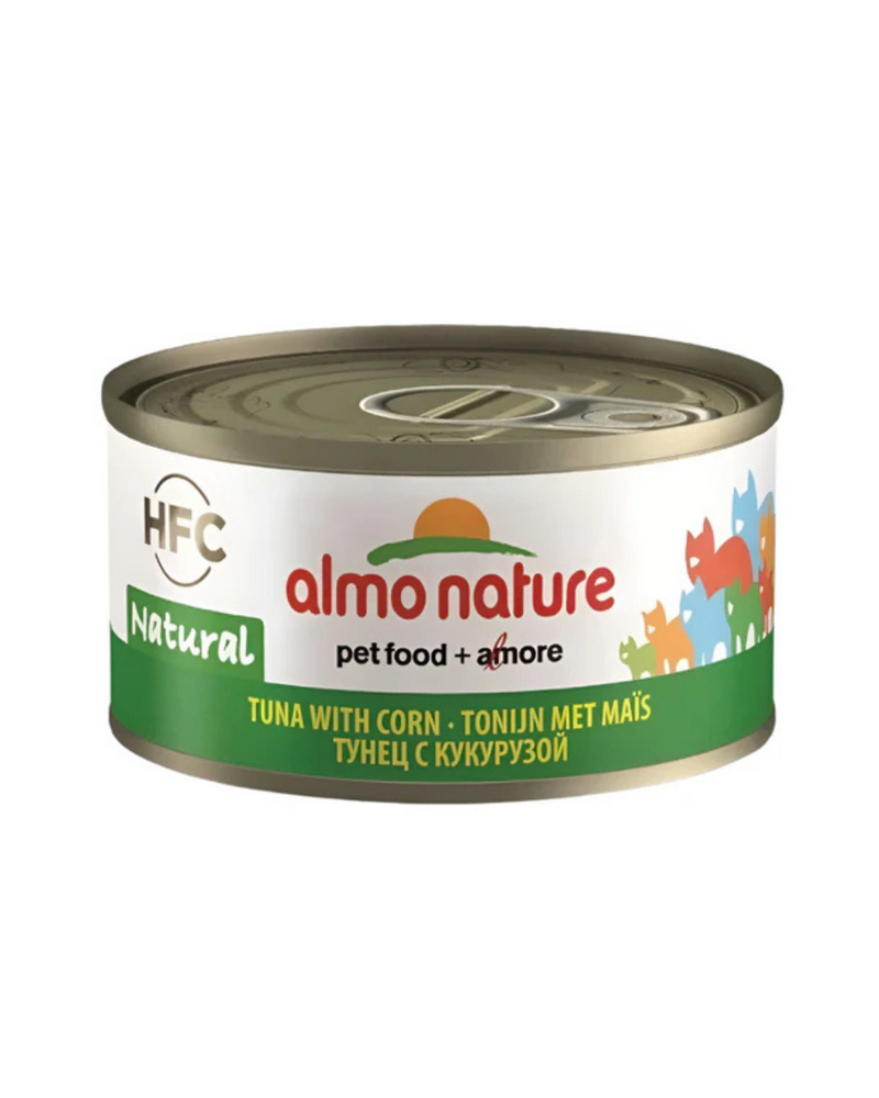 Almo Nature - 貓咪濕糧 - HFC Natural - 鮪魚玉米口味 - 70克