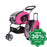 Ibiyaya - 5-in-1 Combo EVA Pet Carrier/Stroller - Pink - PetProject.HK