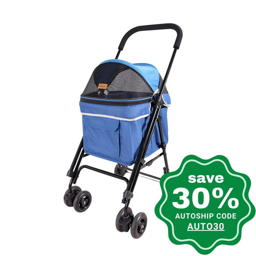 Ibiyaya - Astro Go Lite Pet Stroller - Grungy Blue - PetProject.HK