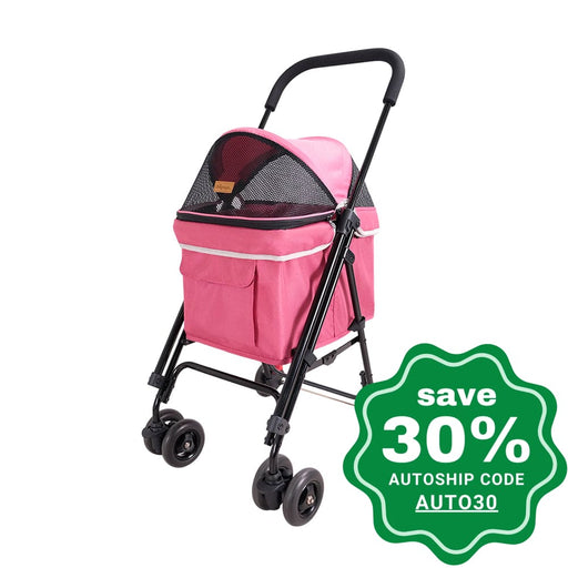 Ibiyaya - Astro Go Lite Pet Stroller - Rose Pink - PetProject.HK