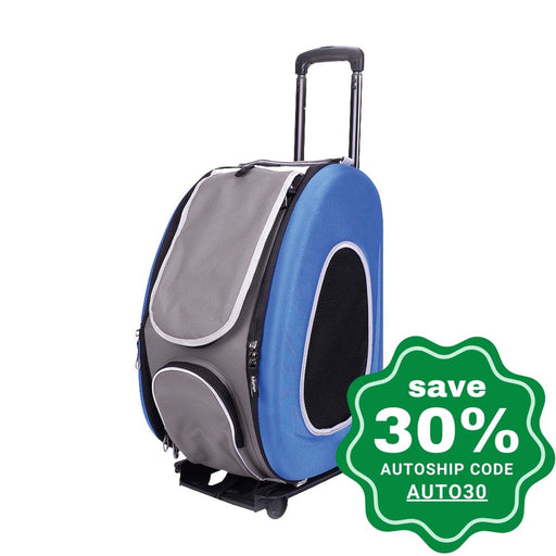 Ibiyaya - EVA Pet Carrier/ Pet Wheeled Carrier - Blue - PetProject.HK