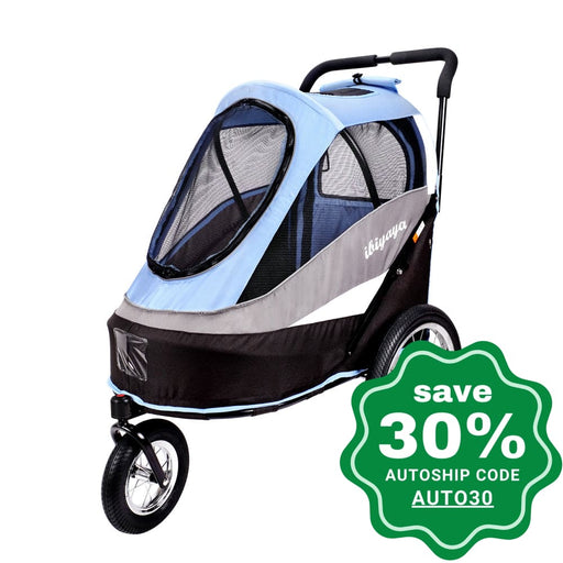 Ibiyaya - Happy Bicycle Pet Trailer/Stroller - Blue - PetProject.HK