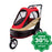 Ibiyaya - Happy Bicycle Pet Trailer/Stroller - Red - PetProject.HK