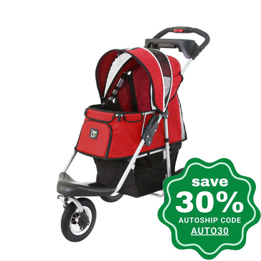 Ibiyaya - Turbo Pet Jogger with Air Filled Tires - Red - PetProject.HK