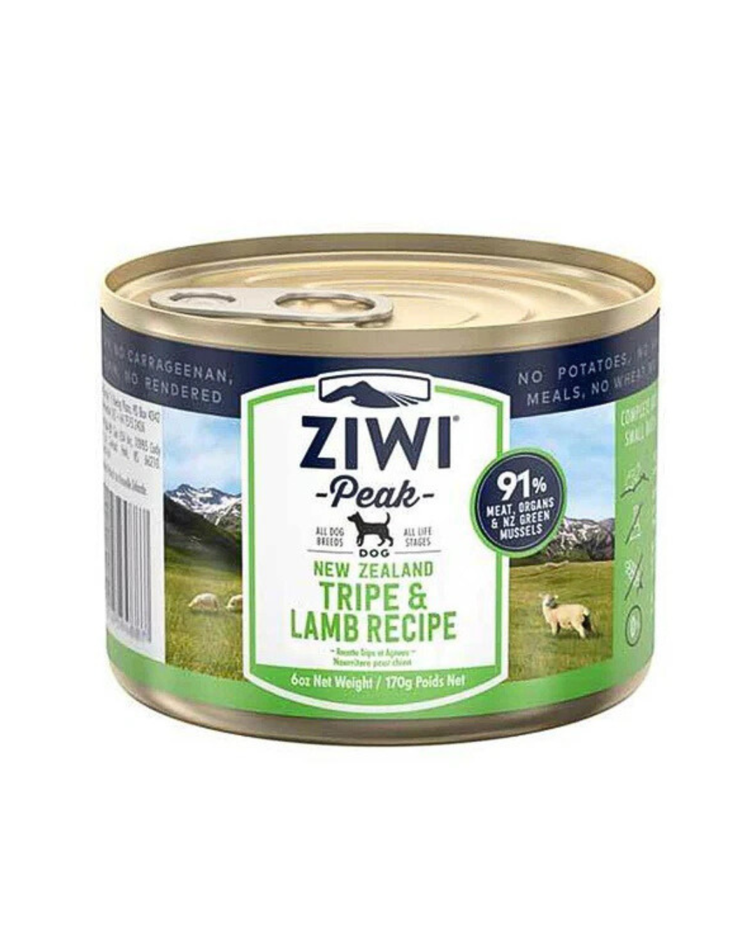 Ziwipeak - Moist TRIPE & LAMB Recipe Canned Dog Food - 170G (min. 12 cans) - PetProject.HK