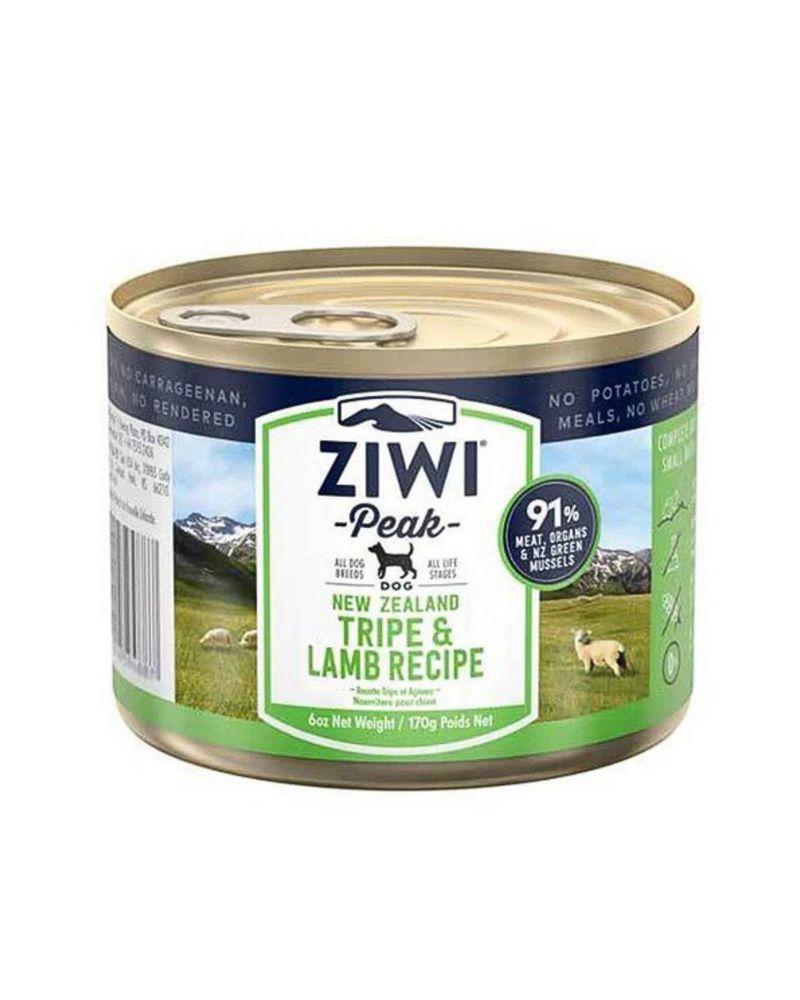 Ziwipeak - Moist TRIPE & LAMB Recipe Canned Dog Food - 170G (min. 12 cans)