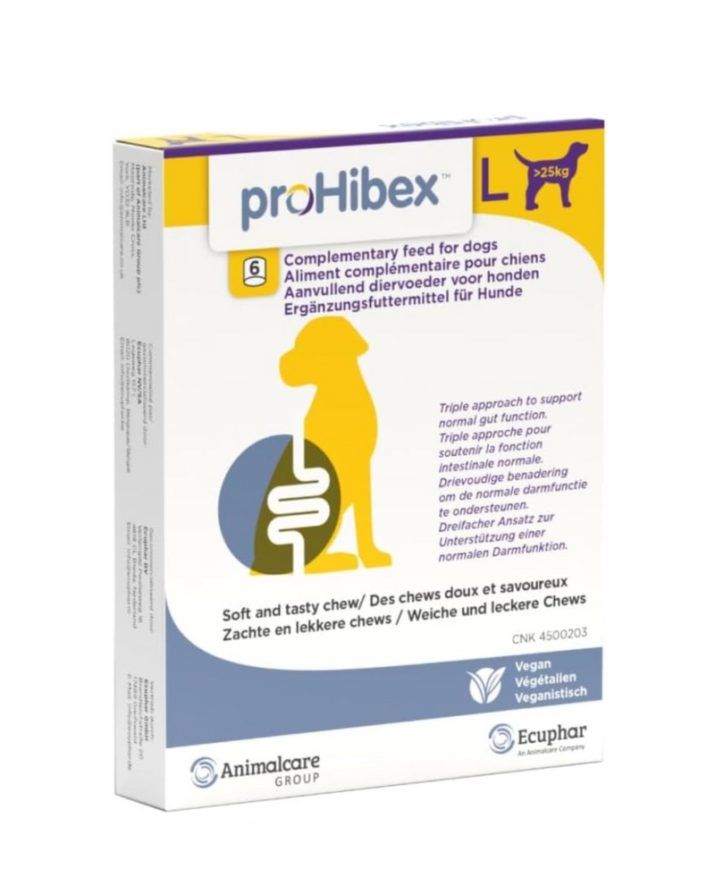 Ecuphar - Prohibex 軟性咀嚼錠（適用於體重>25公斤的大型犬）- 6片