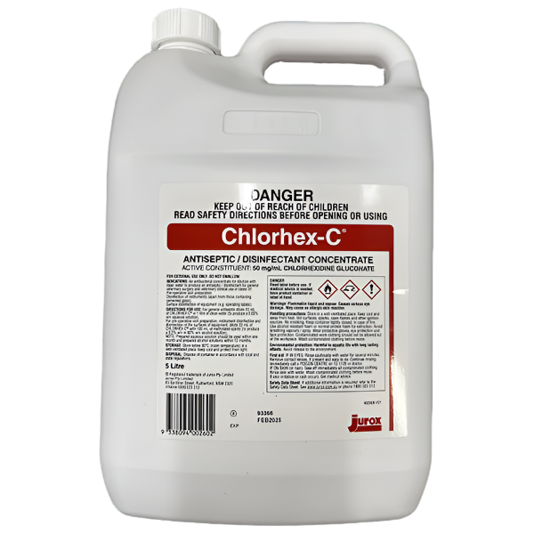Chlorhex-C Antiseptic/Disinfectant Concentrate - 5L