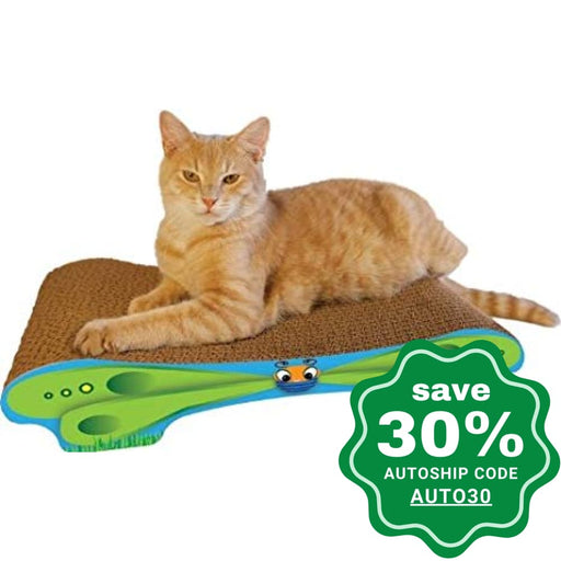 Imperial Cat - Cute as a Bug Scratchers - Butterfly Lounge (9"D x 3.5"H x 20.5"W) - PetProject.HK