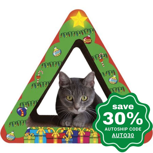 Imperial Cat - Holiday Scratchers - Small Christmas Tree (9"D x 13.75"H x 16"W) - PetProject.HK