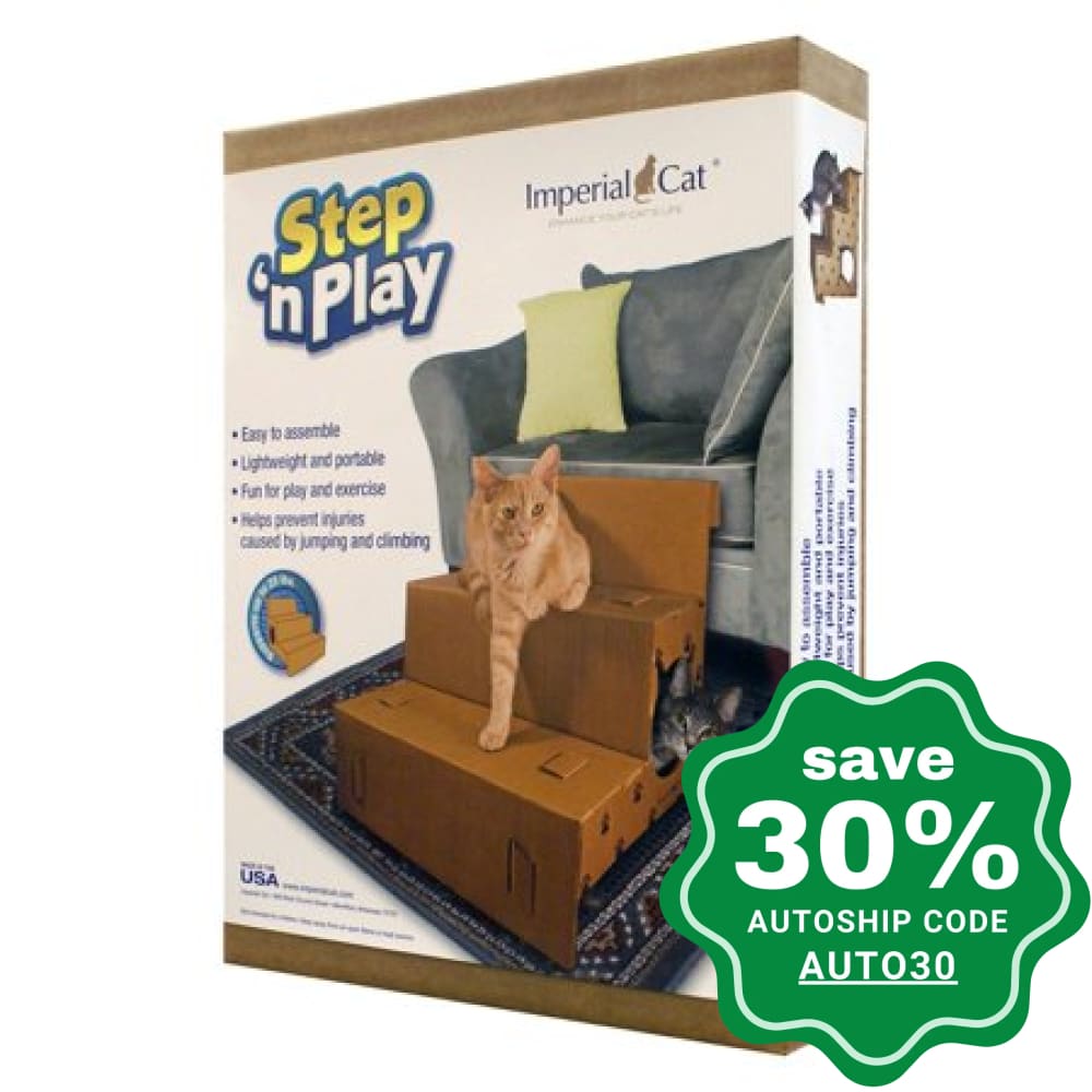 Imperial Cat - Pet Steps & Stairs - Step 'n Play Pet Steps (20.5"D x 17.25"H x 18"W) - PetProject.HK