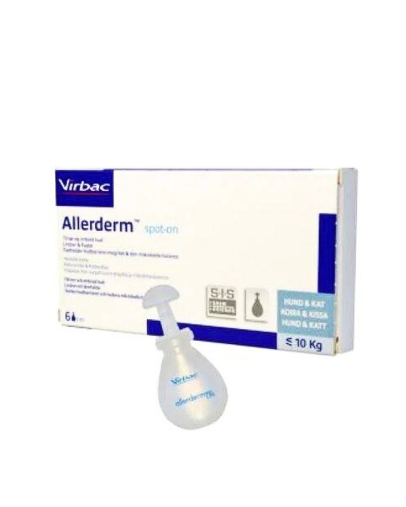 Virbac - Allerderm Spot On SIS for Small Dogs & Cats ≤ 10kg - 6 x 2ML