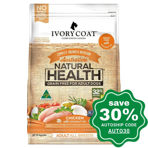 Ivory Coat - Dry Food For Adult Dogs Grain-Free Chicken With Coconut Oil Recipe 13Kg