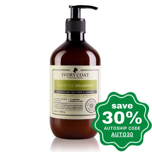 Ivory Coat - Sensitive Shampoo For Dog Australian Tea Tree & Jasmine 500Ml (Min. 2 Bottles) Dogs