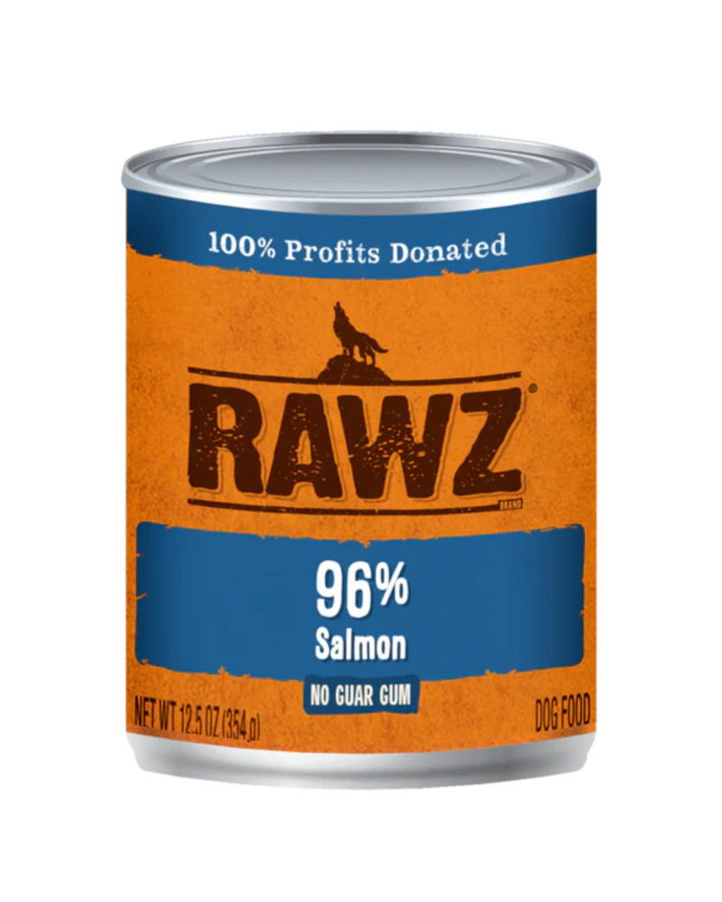 Rawz - 狗狗用濕糧 - 96% 鮭魚罐頭配方 - 354公克（至少 12 罐）