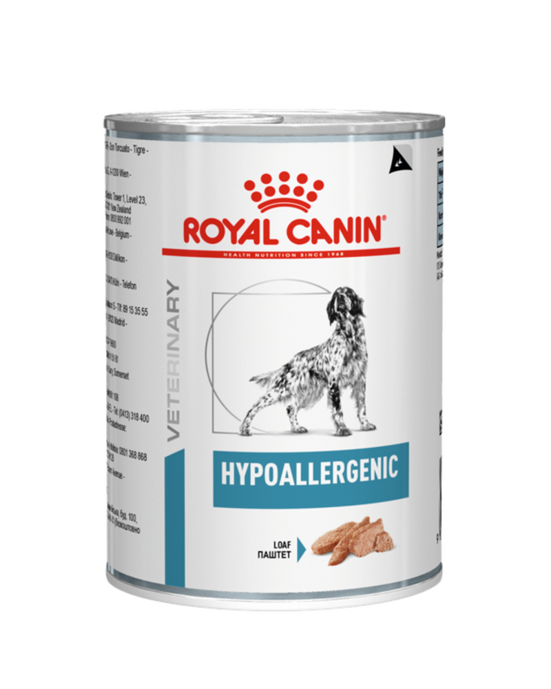 Royal Canin - Veterinary Diet Hypoallergenic Cans for Dogs - 400G (min. 12 Cans)