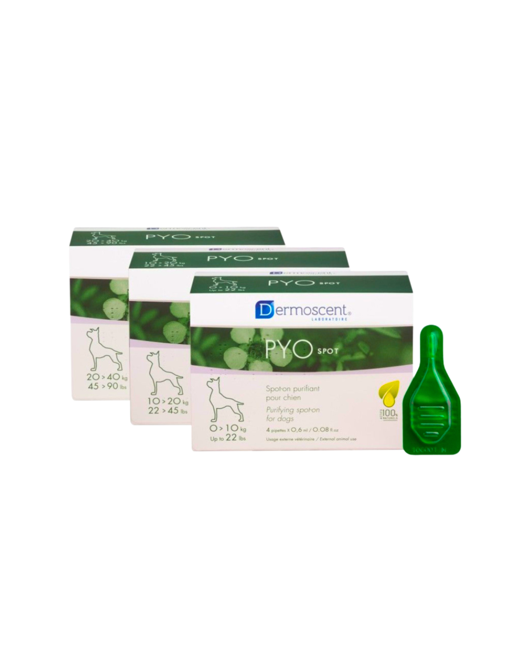 Dermoscent® ATOP 7® PYOspot® 適用於體重超過 20 公斤的狗狗