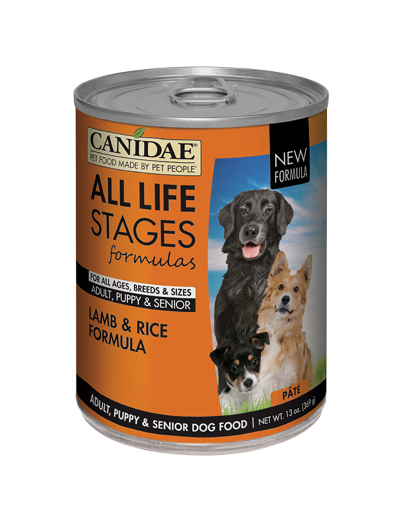Canidae - 羊肉和米配方罐裝狗糧 - 13盎司（至少 4 罐）