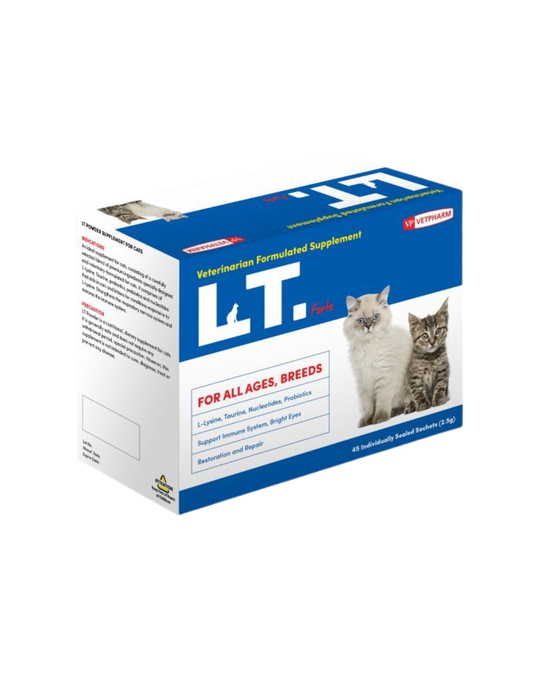 VETPHARM - LT Forte Powder Supplement for Cats - 30*2.5g Packs - PetProject.HK