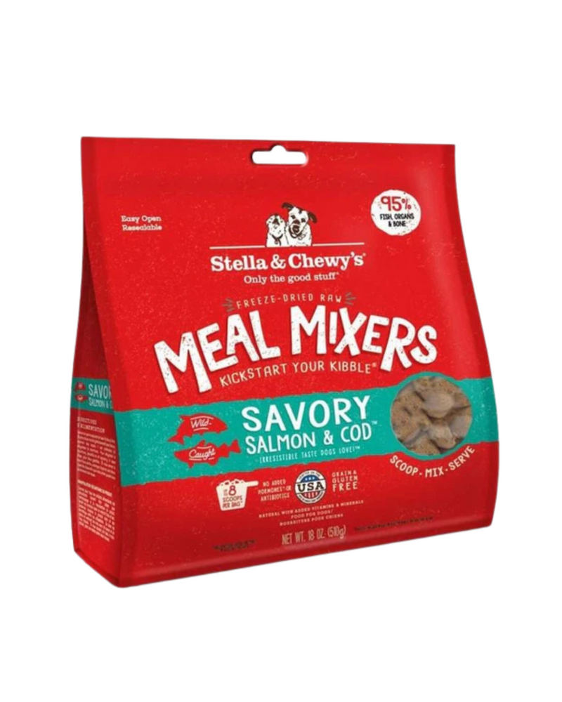 Stella &amp; Chewy's - 冷凍乾燥美味鮭魚和鱈魚狗糧 - 3.5盎司