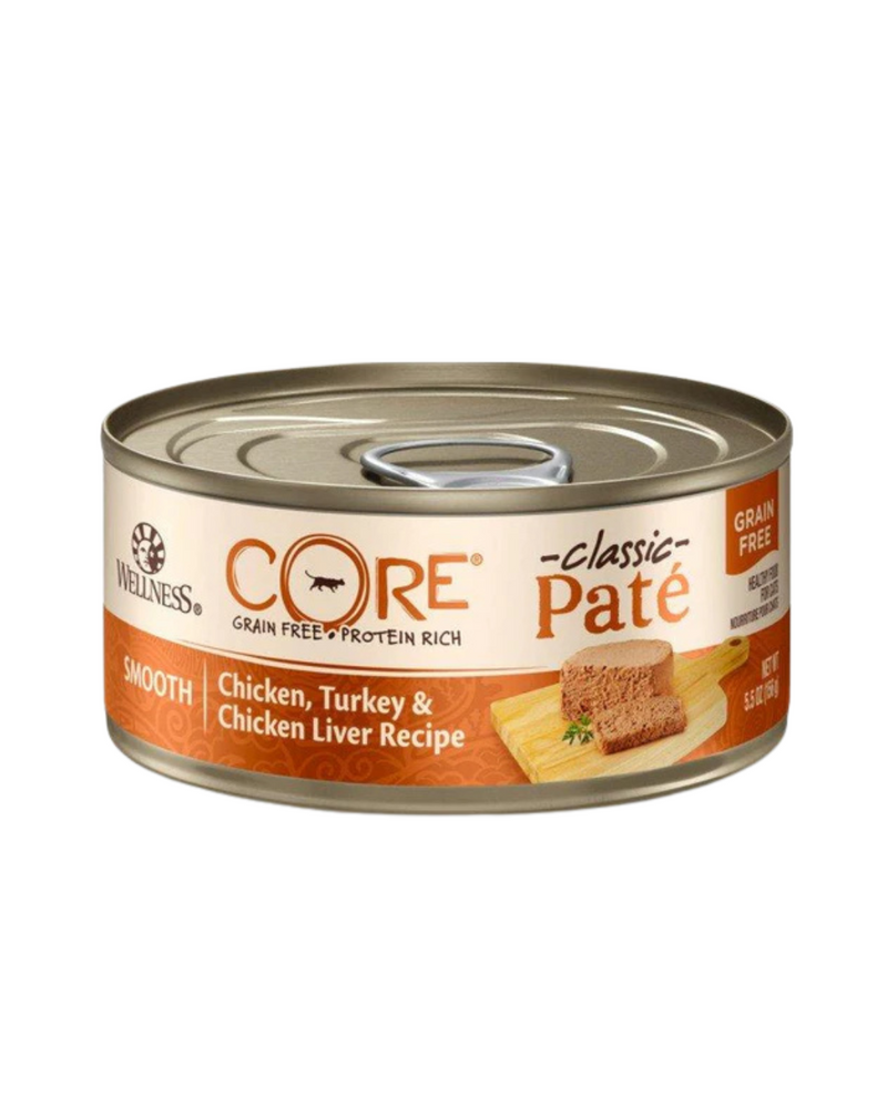 Wellness - CORE Pate - 無穀物貓罐頭 - 雞肉、火雞和雞肝 - 5.5盎司