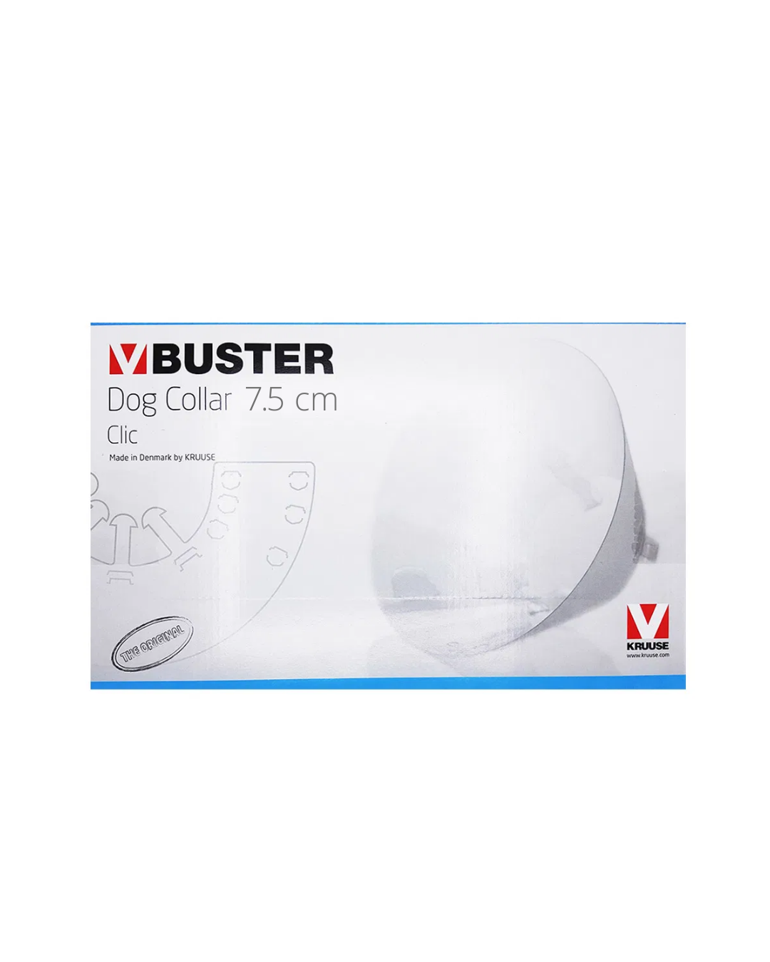 Buster - CLIC Collar - Transparent - 7.5CM