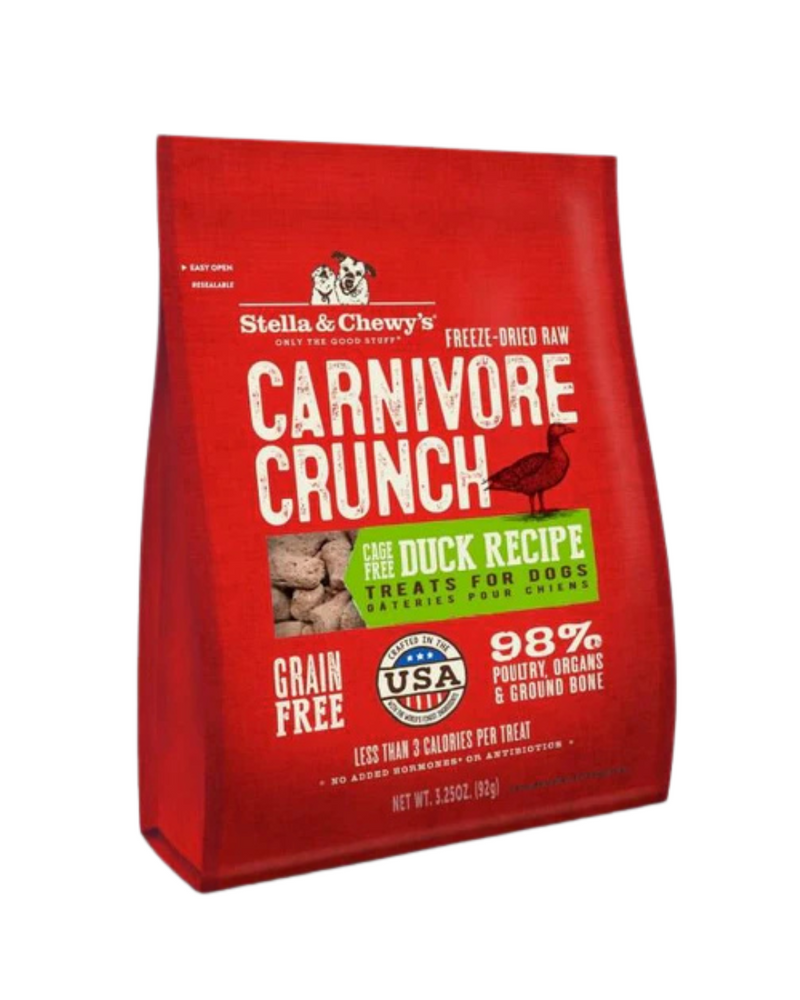 Stella & Chewy's - Freeze Dried Carnivore Crunch For Dogs - Duck - 3.25OZ