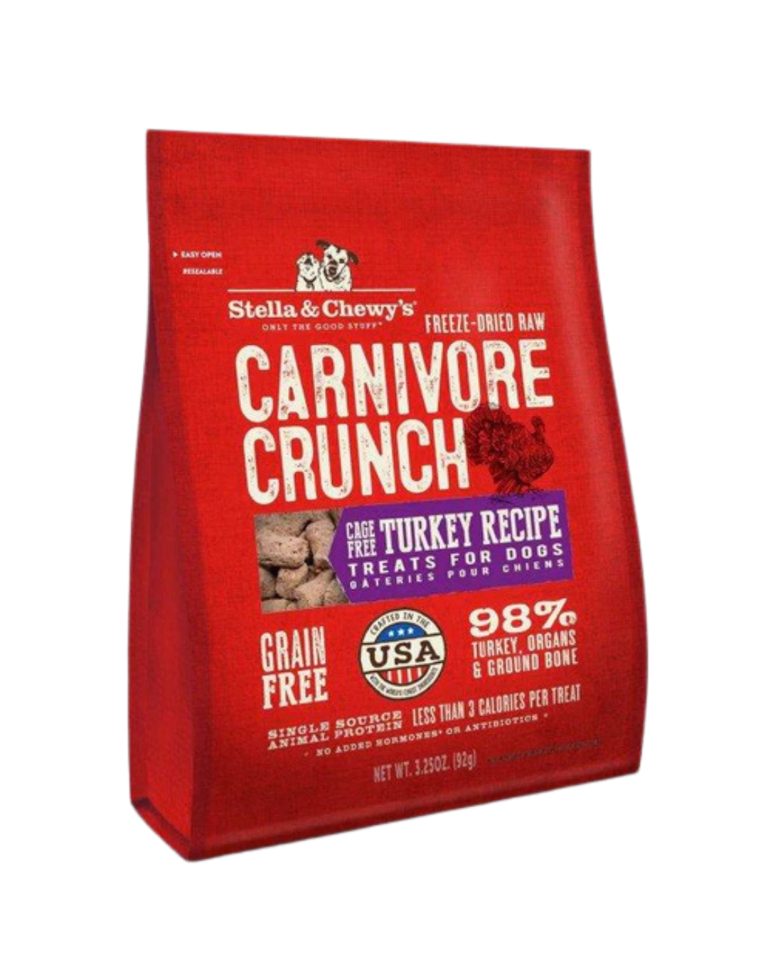 Stella & Chewy's - Freeze Dried Carnivore Crunch For Dogs - Turkey - 3.25OZ