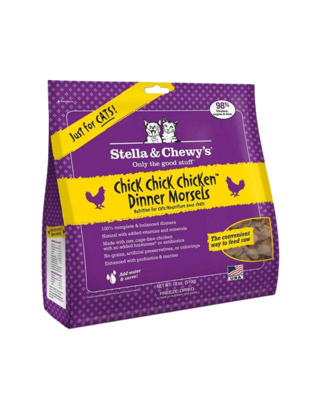 Stella & Chewy's - Chick, Chick, Chicken Dinners for Cats - 18OZ  [EXP: 23/1/2026] - PetProject.HK