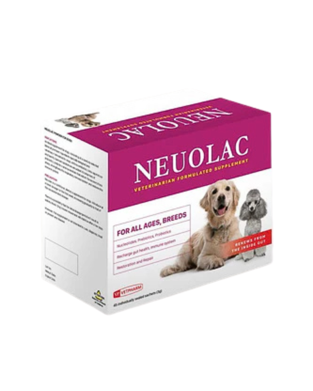 VETPHARM - Neuolac Powder Supplement for Dogs - 30*1.5g Packs - PetProject.HK