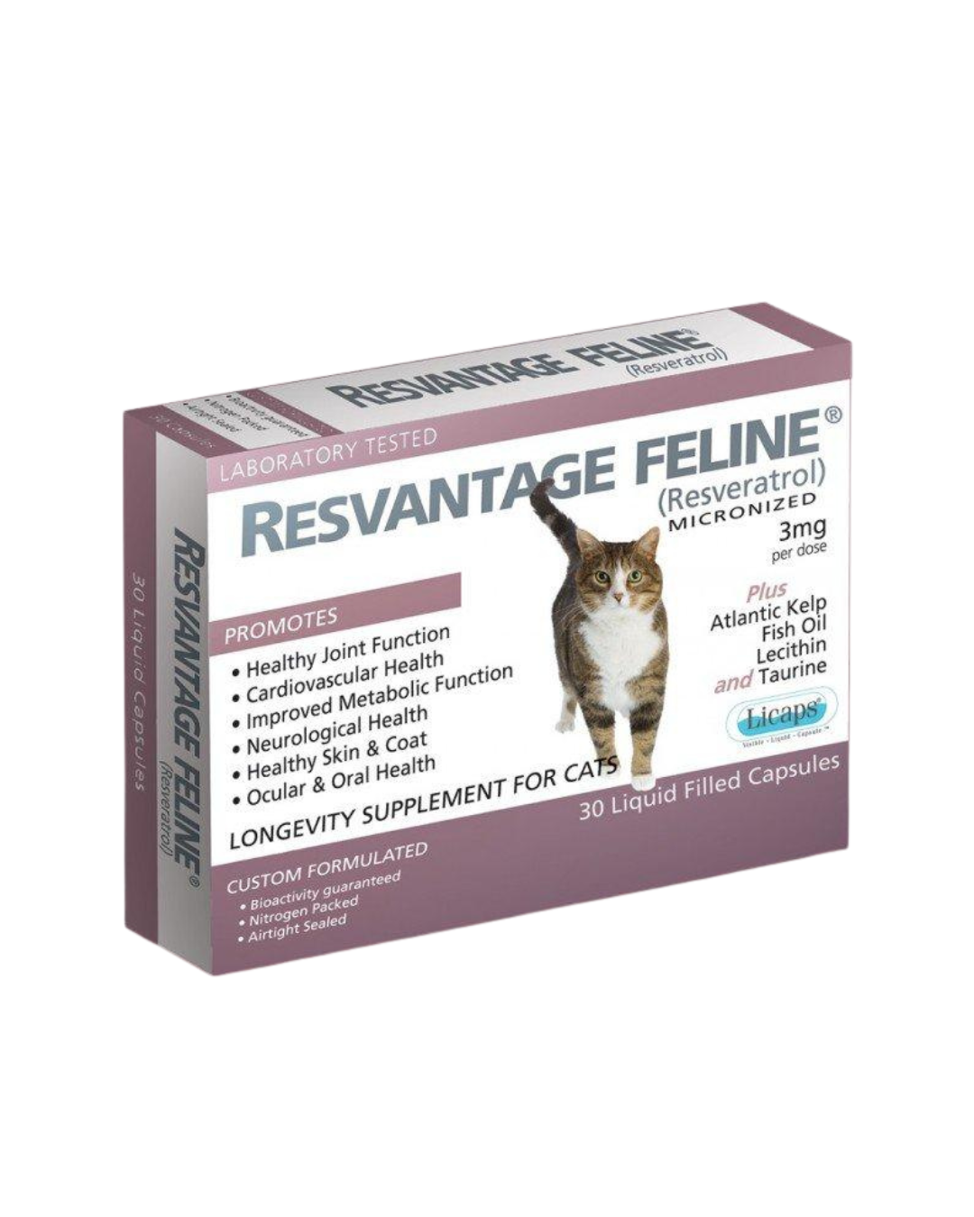 Resvantage Feline Longevity Supplement for Cats (30 Capsules) - PetProject.HK