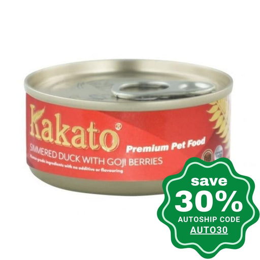 Kakato - Canned Dog and Cat Food - Golden Fern Series - Simmered Duck with Goji Berries - 70G (4 cans) - PetProject.HK