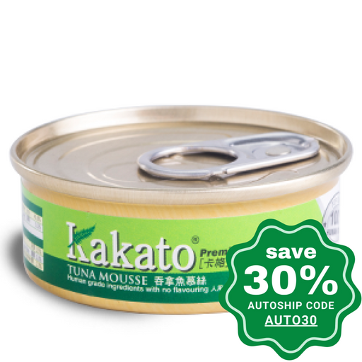 Kakato - Canned Dog and Cat Food - Tuna Mousse - 40G (4 cans) - PetProject.HK