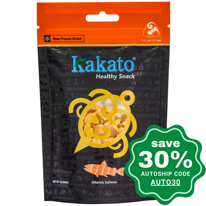 Kakato - Freeze Dried Snacks For Dogs & Cats Salmon 15G