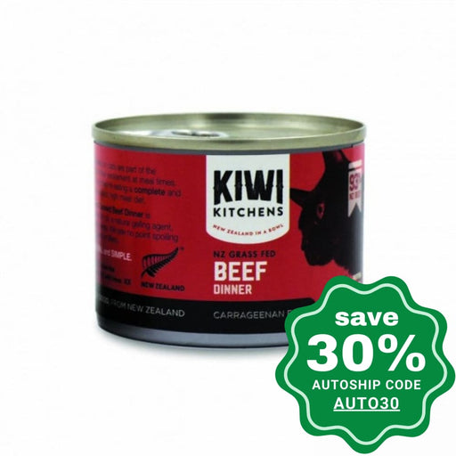 Kiwi Kitchens - Cat Canned Food - NZ Grass Fed Beef - 170G (Min. 4 cans) - PetProject.HK