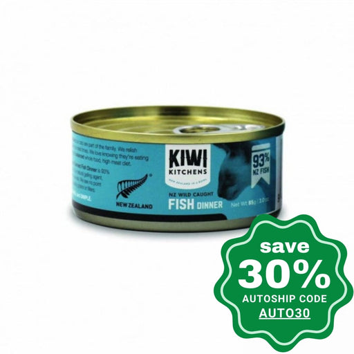 Kiwi Kitchens - Cat Canned Food - NZ Wild Caught Fish - 85G (Min. 4 cans) - PetProject.HK