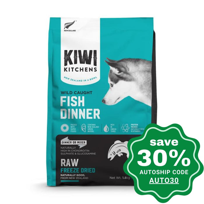 Kiwi Kitchens - Freeze-Dried Dog Food - Wild Caught Fish Dinner - 1.8KG - PetProject.HK