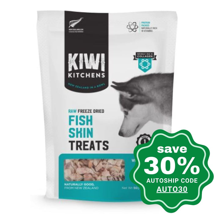 Kiwi Kitchens - Freeze-Dried Dog Treats - Fish Skin - 50G - PetProject.HK