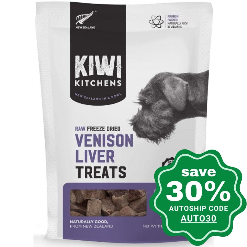 Kiwi Kitchens - Freeze-Dried Dog Treats - Venison Liver - 110G - PetProject.HK